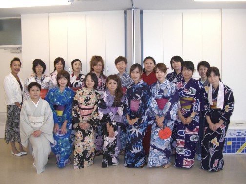 浴衣の着せ付け-旭川荘