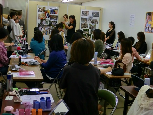 ヘアセット講習会の様子